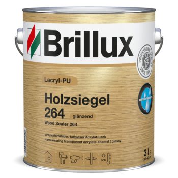 Brillux Lacryl-PU Holzsiegel 264 farblos glänzend 750.00 MLT